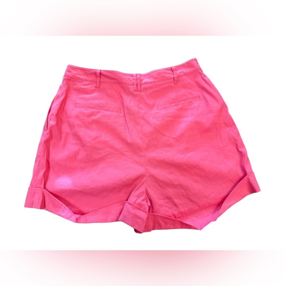NWT Rag & Bone Ivy Linen Blend Tailored Shorts in Pink Size 12 - Picture 12 of 14